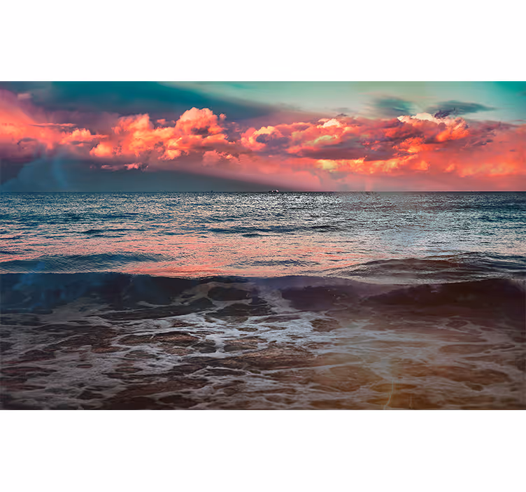 Ro i havets solnedgang fototapet natur - Tenstickers