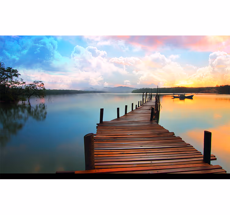 Polert warmia i mazury lake fototapet - Tenstickers