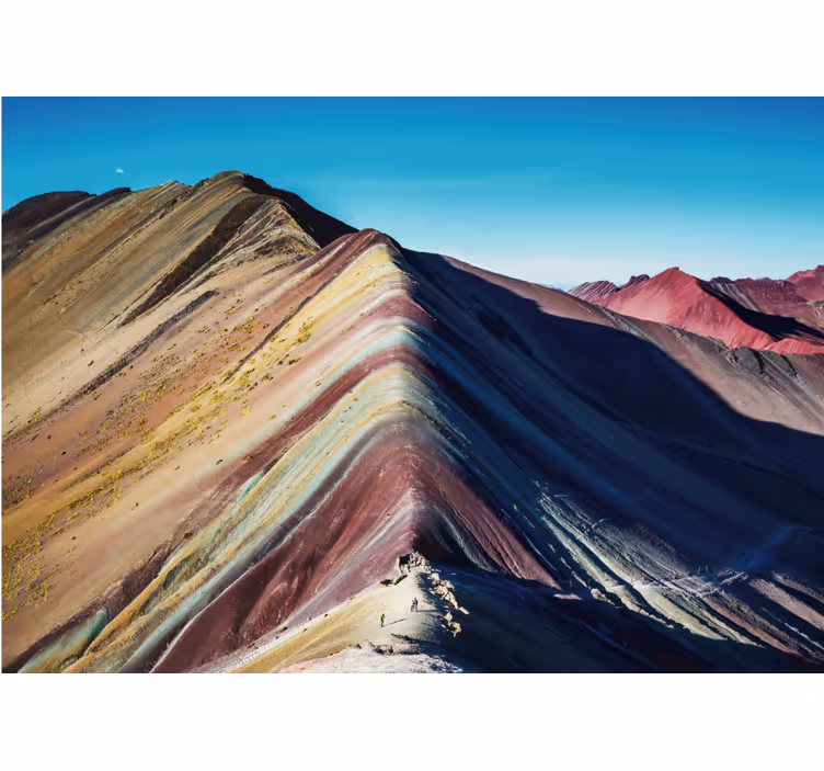 Fototapet fjell fargerik fjellkjede - Tenstickers