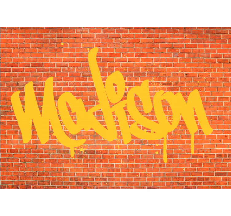 Graffiti tekstkunst fototapet urban kunst - Tenstickers
