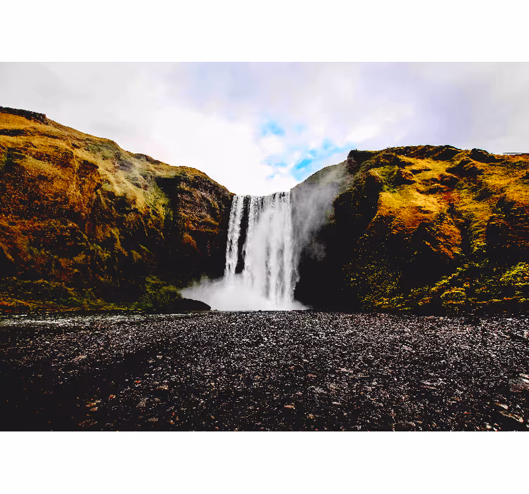 Majestetisk fossescene Fototapet foss - Tenstickers