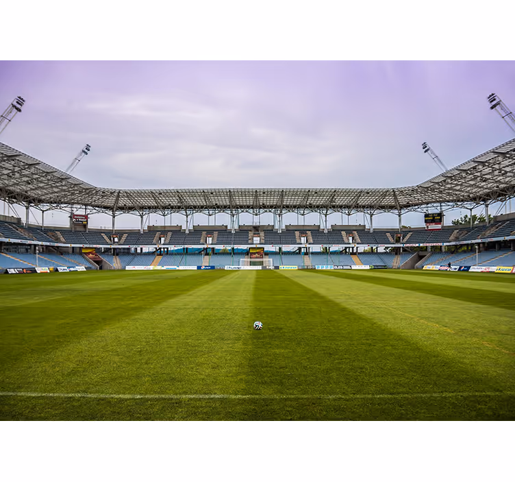Fotballbane soverommet fototapet tapet - Tenstickers