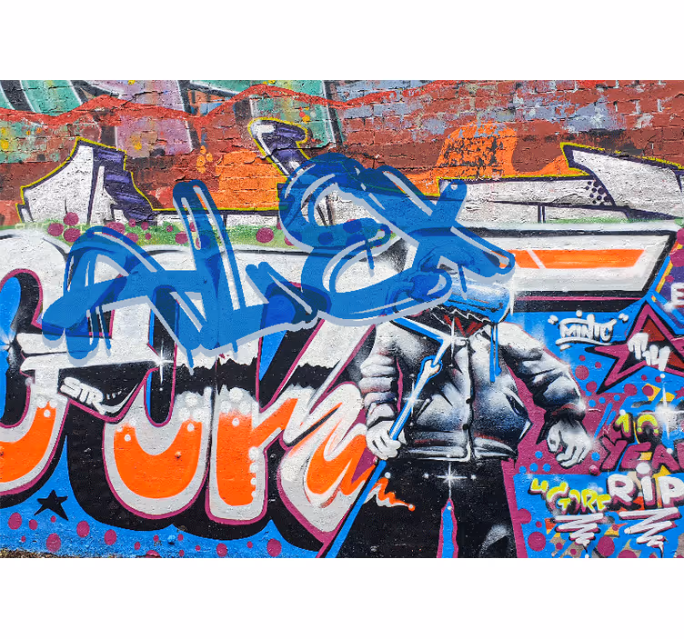 Fototapet urban kunst gatekultur - Tenstickers