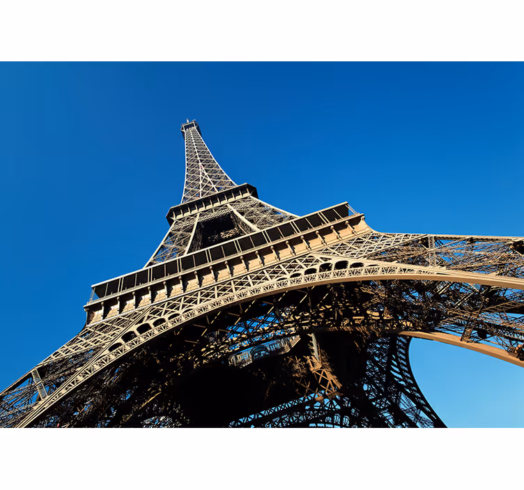 Eiffeltårnet fra bakken fototapet Paris - Tenstickers