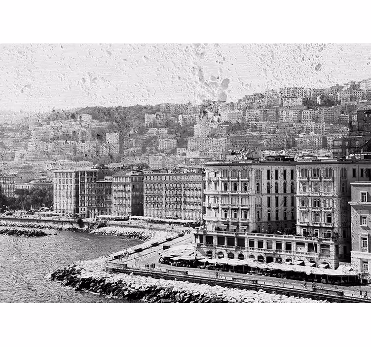 Napoli kystutsikt fototapet byer - Tenstickers