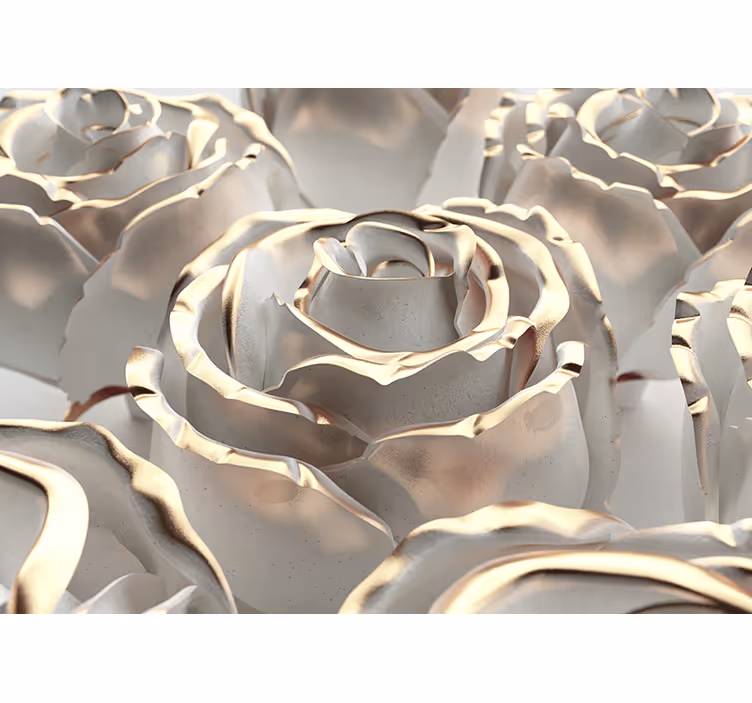 Elegant roseformasjon fototapet rose - Tenstickers