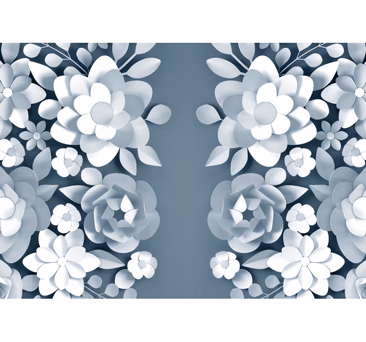 Fototapet blomster elegante botaniske motiver - Tenstickers