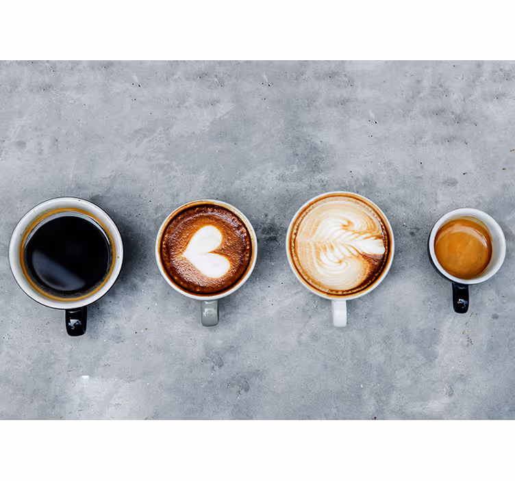 Fototapet musikk kaffe kunstsamling - Tenstickers