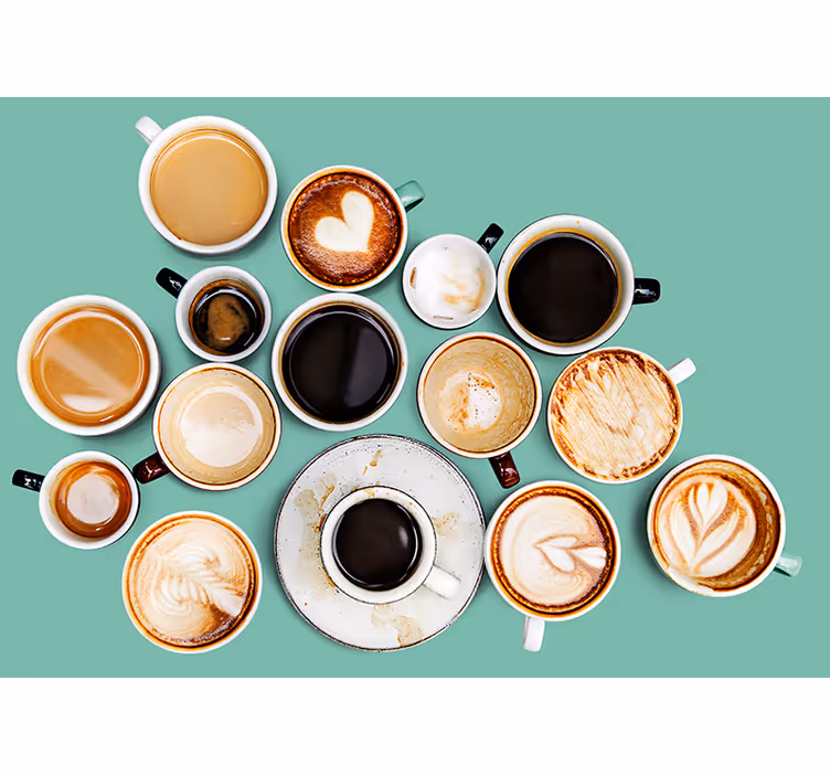 Kaffe blandede fyrstikker Fototapet vegg - Tenstickers