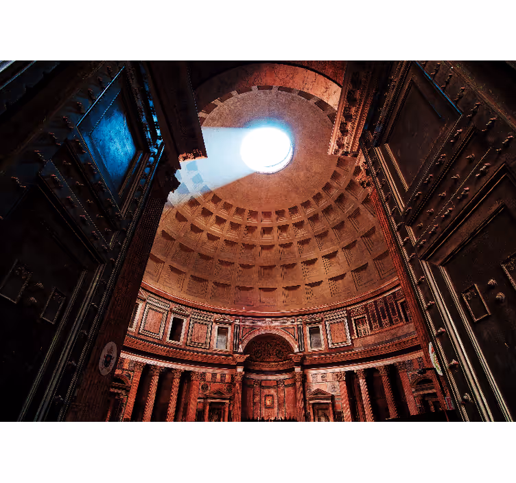 Utsikt over pantheon-kuppelen fototapet byer - Tenstickers