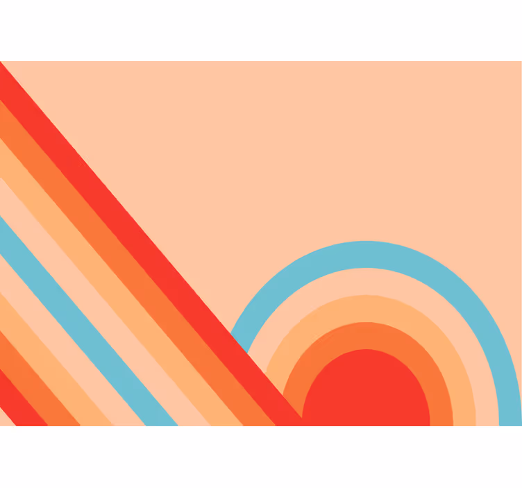 Fototapet tekstur retro geometriske mønstre - Tenstickers