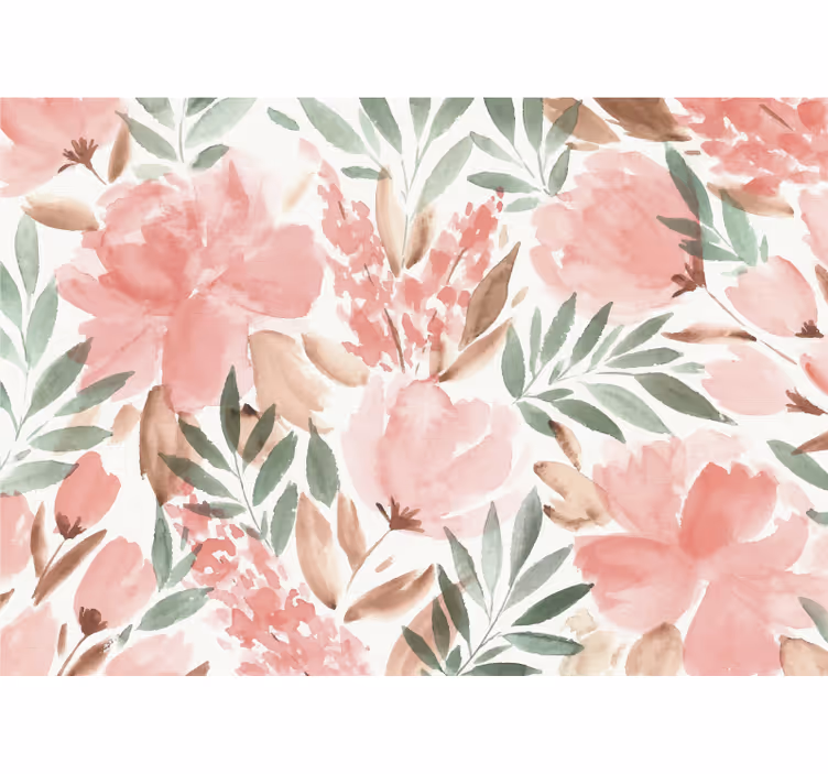 Fototapet blomster blomstrende eleganse - Tenstickers