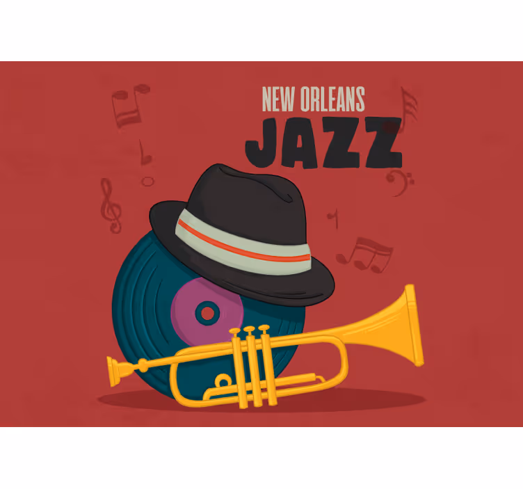 New orleans jazz fototapet musikk - Tenstickers