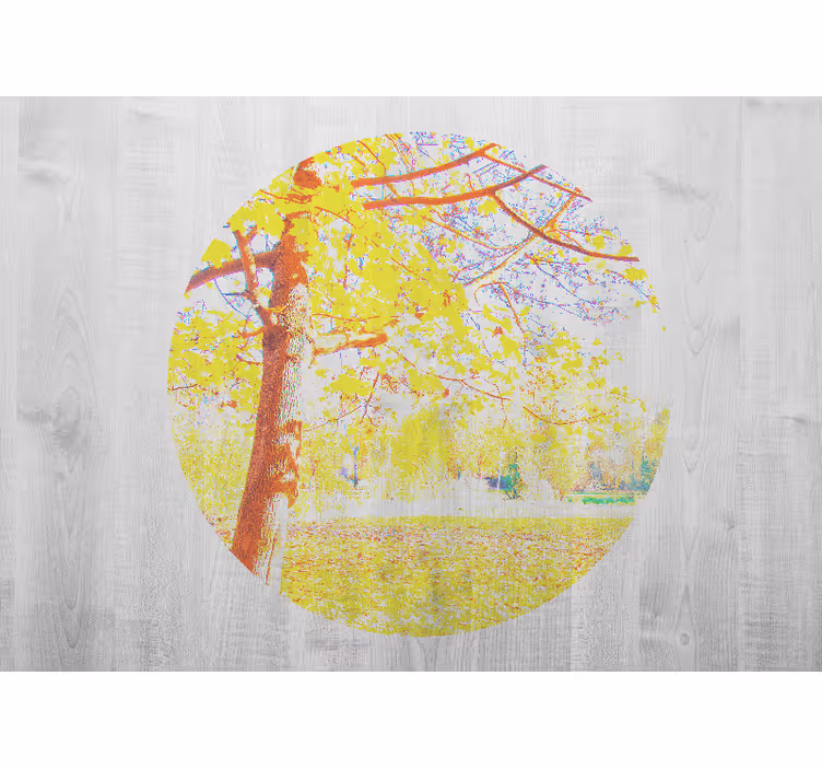 Fototapet natur høsttre scene - Tenstickers