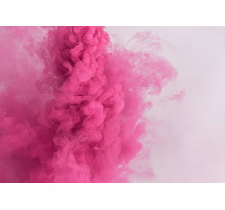 Fototapet abstrakt pusete rosa skyer - Tenstickers