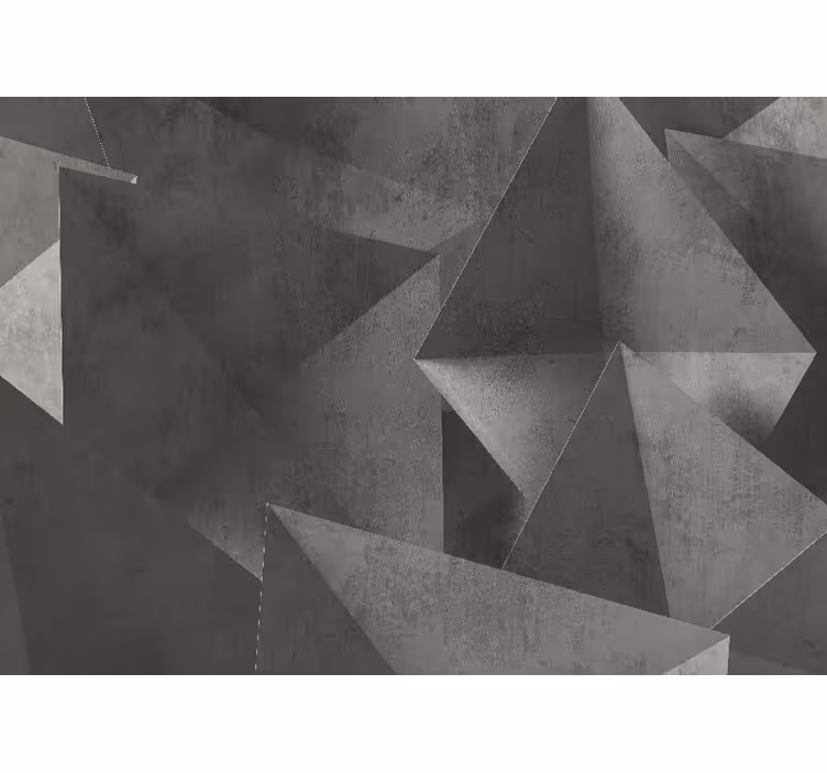 Fototapet abstrakt geometriske former mønster - Tenstickers