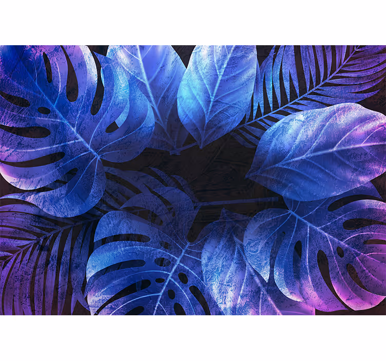 Fototapet natur tropiske blad ideer - Tenstickers