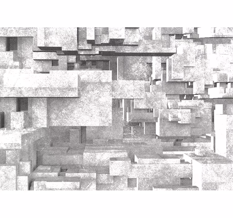 Fototapet abstrakt geometriske strukturlag - Tenstickers