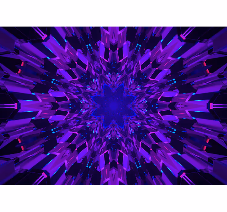 Fototapet abstrakt geometrisk stjernesystem - Tenstickers