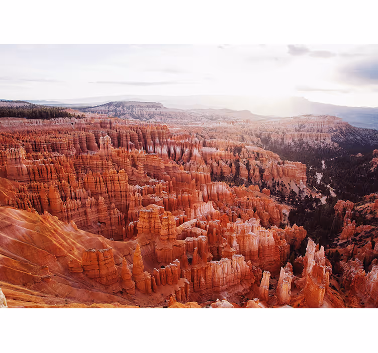 Fototapet landskap bryce canyon utsikt - Tenstickers
