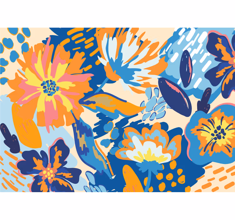 Fototapet blomster lyst blomsterarrangement - Tenstickers