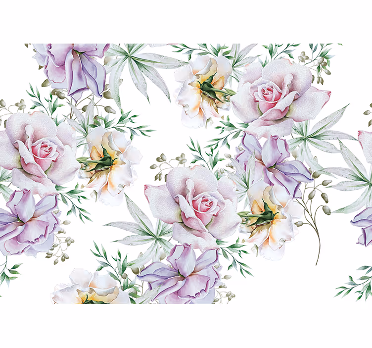 Vakkert blomsterarrangement fototapet blomster - Tenstickers