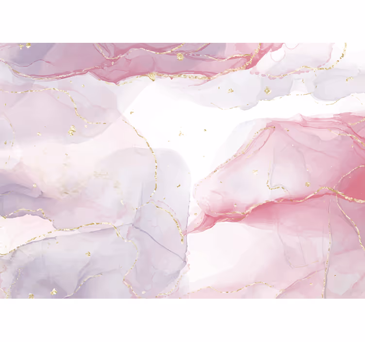 Fototapet abstrakt delikate rosa sviller - Tenstickers