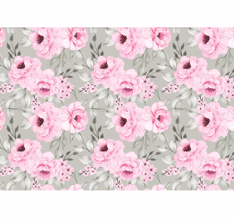 Pastellpeoner-arrangement fototapet blomster - Tenstickers