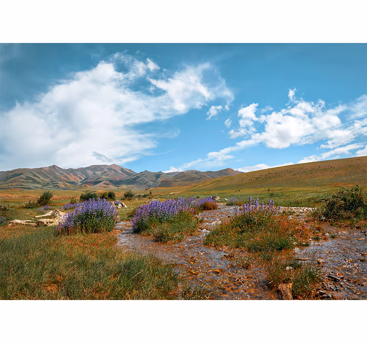 Fototapet natur stort fjellandskap - Tenstickers