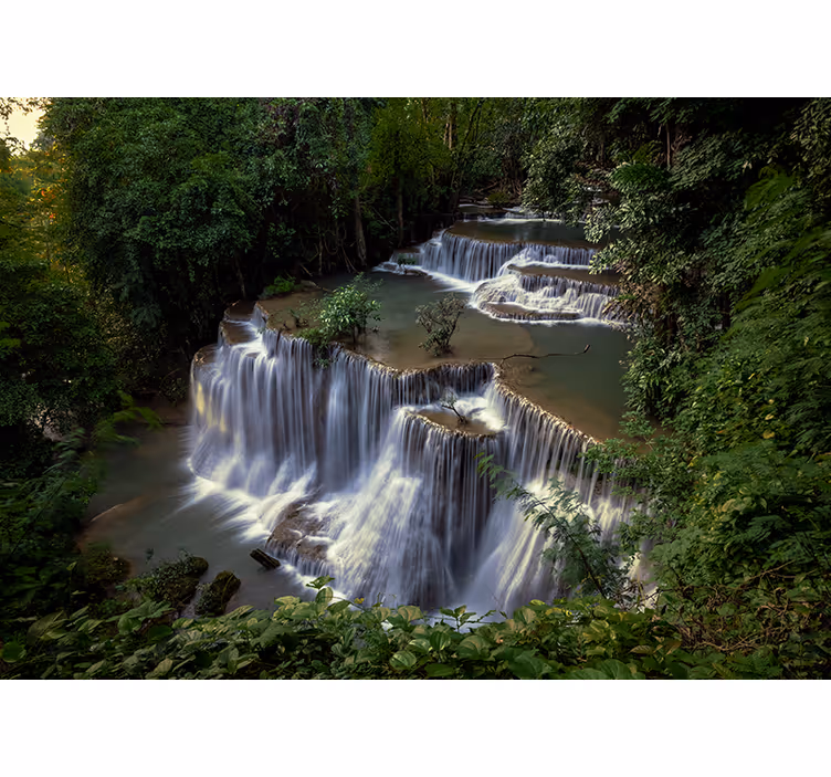 Rolig fossefall fototapet natur - Tenstickers