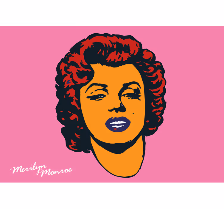 Marilyn monroe original popkunst fototapet urban kunst - Tenstickers