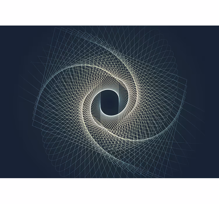 Fototapet abstrakt spiral geometrisk mønster - Tenstickers