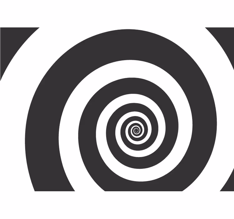 Fototapet abstrakt spiral illusjon design - Tenstickers