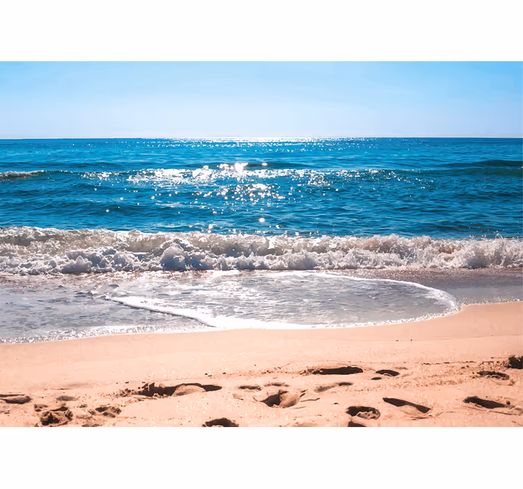 Fototapet sjø strandlivs ro - Tenstickers