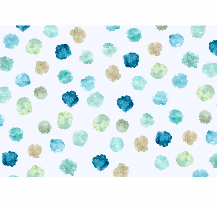 Fototapet blomster akvarellmønster - Tenstickers