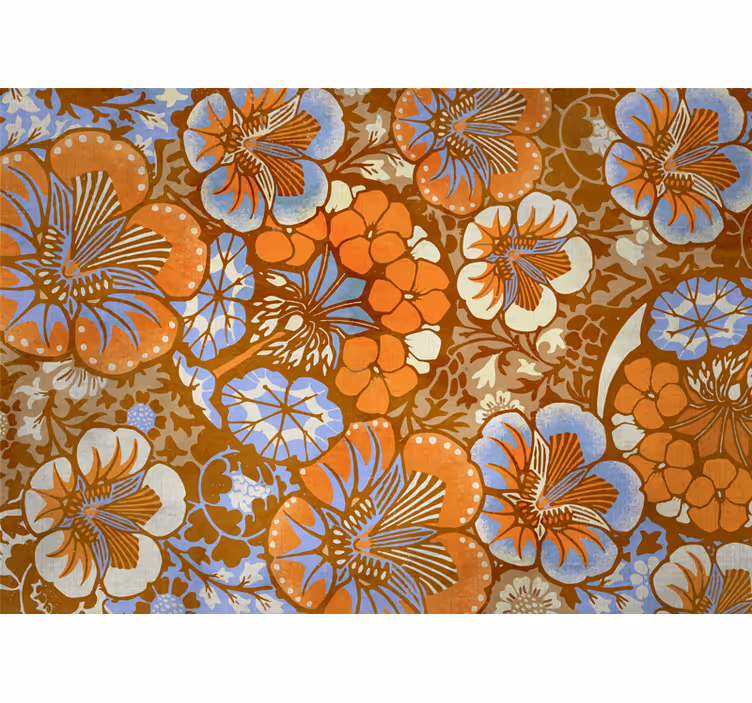 Abstrakt blomsterkomposisjon fototapet blomster - Tenstickers