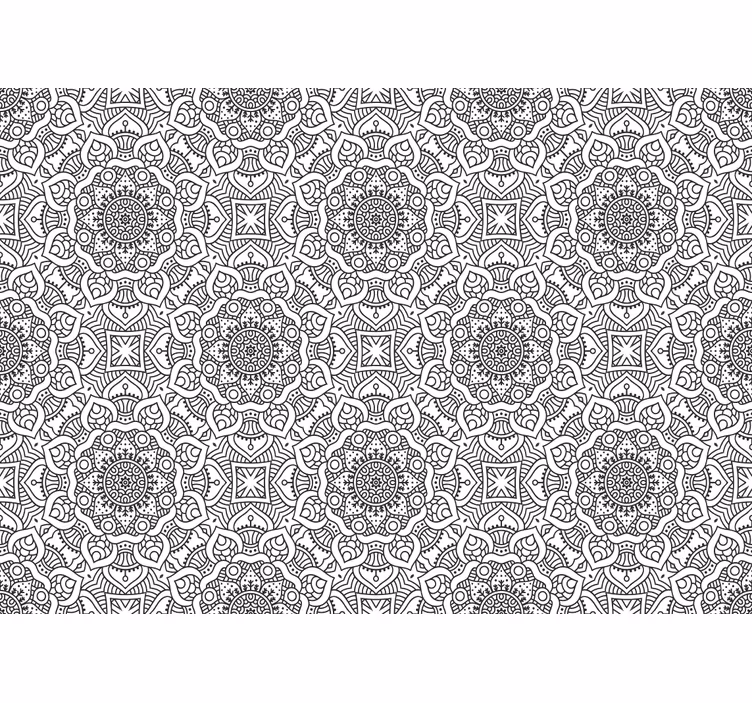 Fototapet mandalaer med intrikate geometriske mønstre - Tenstickers