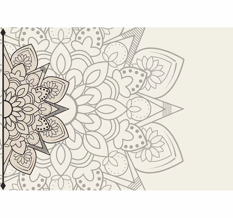 Fototapet mandalaer med utsøkt blomstermotiv - Tenstickers