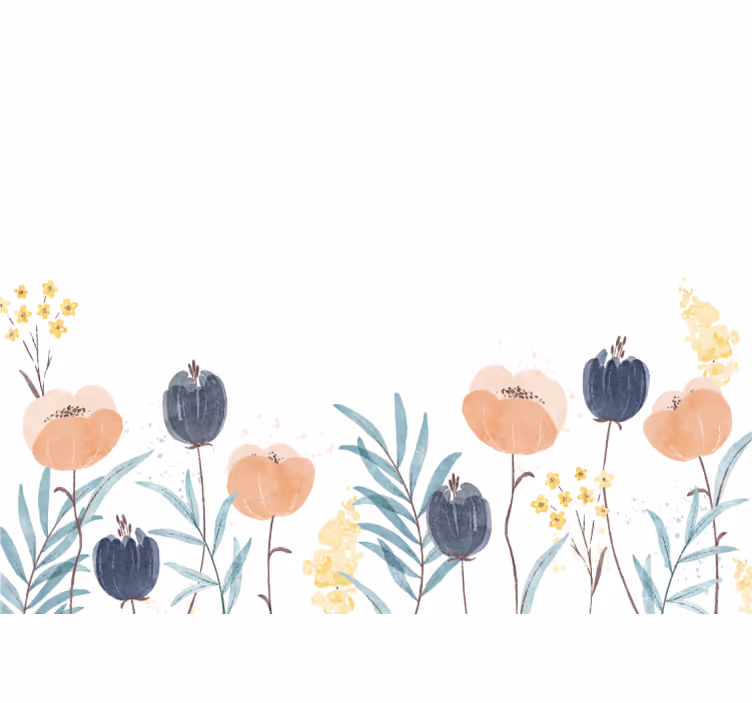Fototapet blomster herlig blomsterkomposisjon - Tenstickers