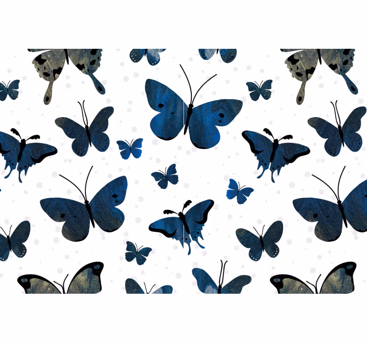 Elegant sommerfuglflyging fototapet bad - Tenstickers