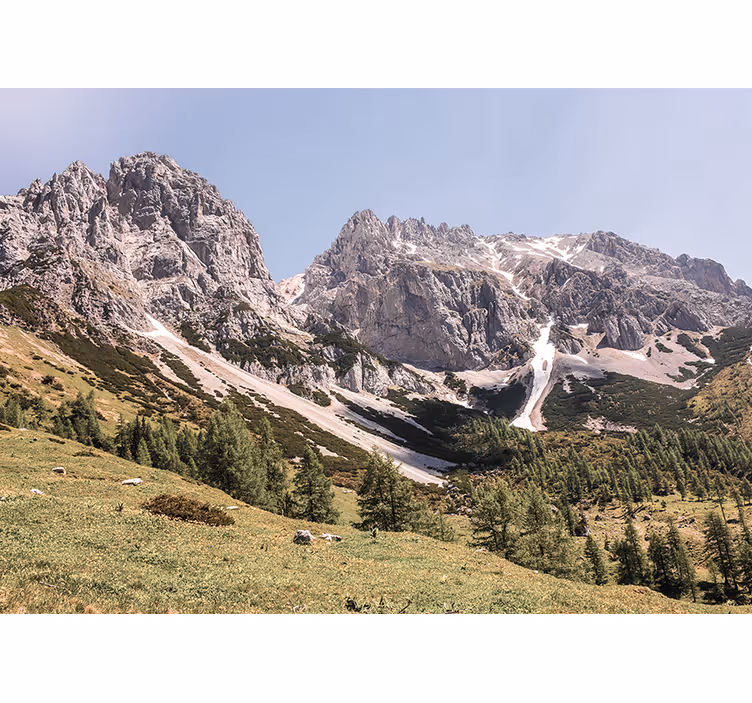 Fototapet landskap alpin ro - Tenstickers