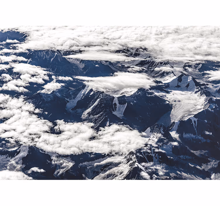 Fototapet fjell majestatiske fjelltopper - Tenstickers