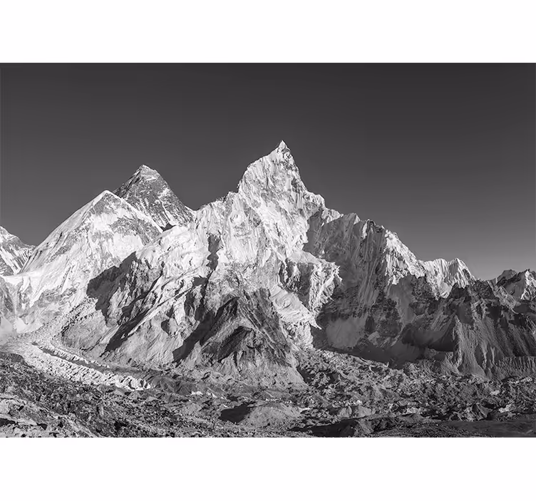 Fototapet fjell majestiske fjelltopper - Tenstickers