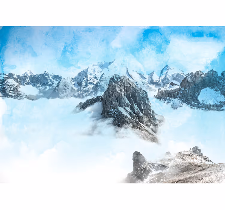 Landskap foto fjellalpene fototapet fjell - Tenstickers