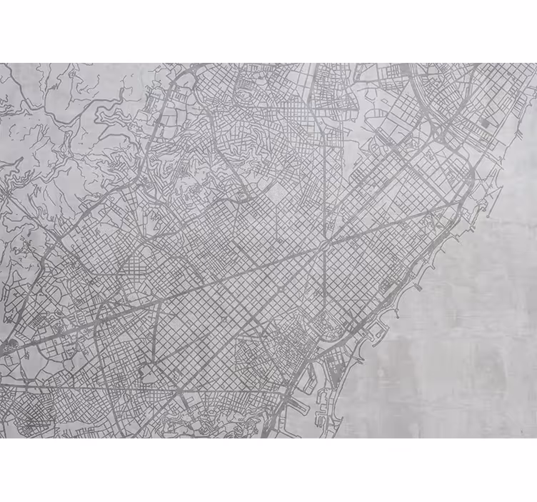 Bykart over barcelona fototapet Barcelona - Tenstickers