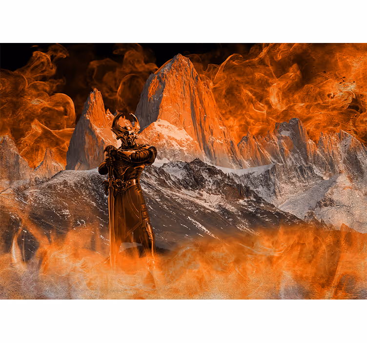 Heimdall vergen for bifrost fototapet fantasi - Tenstickers