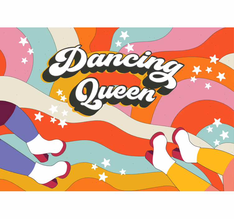 Fototapet musikk danse dronning stemning - Tenstickers