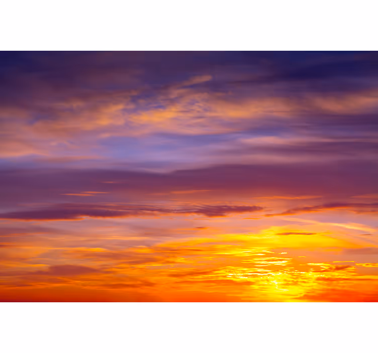 Fototapet himmel majestisk solnedgangsutsikt - Tenstickers