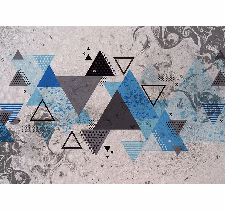 Fototapet abstrakt geometrisk komposisjon - Tenstickers