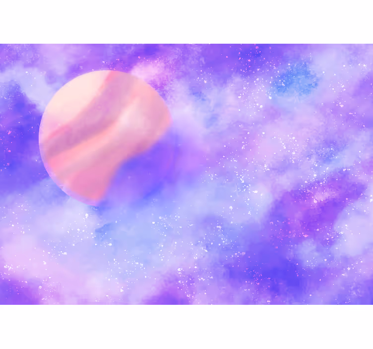Fototapet verdensrommet kosmisk planetsfære - Tenstickers